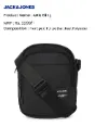 Jack & Jones Artis Sling Bag – PU Leather & Polyester Crossbody Sling with Dual Compartments
