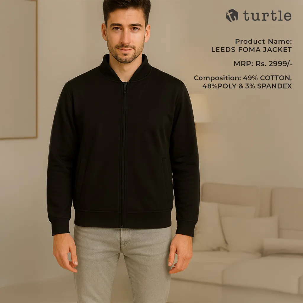 Turtle Leeds Foma Jacket – Premium All-Season Cotton Blend Jacket with Stretch