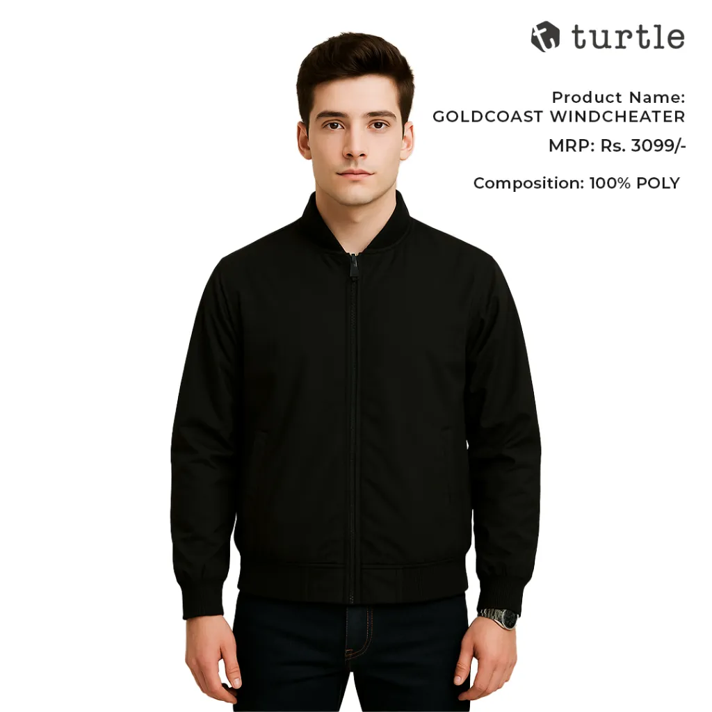 Turtle Goldcoast Windcheater Jacket – Lightweight Water-Repellent Windproof Jacket