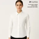 Turtle Queens Women’s Formal Shirt – 100% Cotton Satin Finish Tailored Fit Shirt