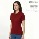 Turtle Havana Women’s Polo T-Shirt – Cotton Lycra Pique Stretch Polo, 220 GSM