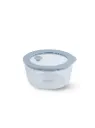 Glasafe Store ‘O’ Bowl 950ml – Borosilicate Glass Storage Bowl with Airtight Lid, Microwave Safe