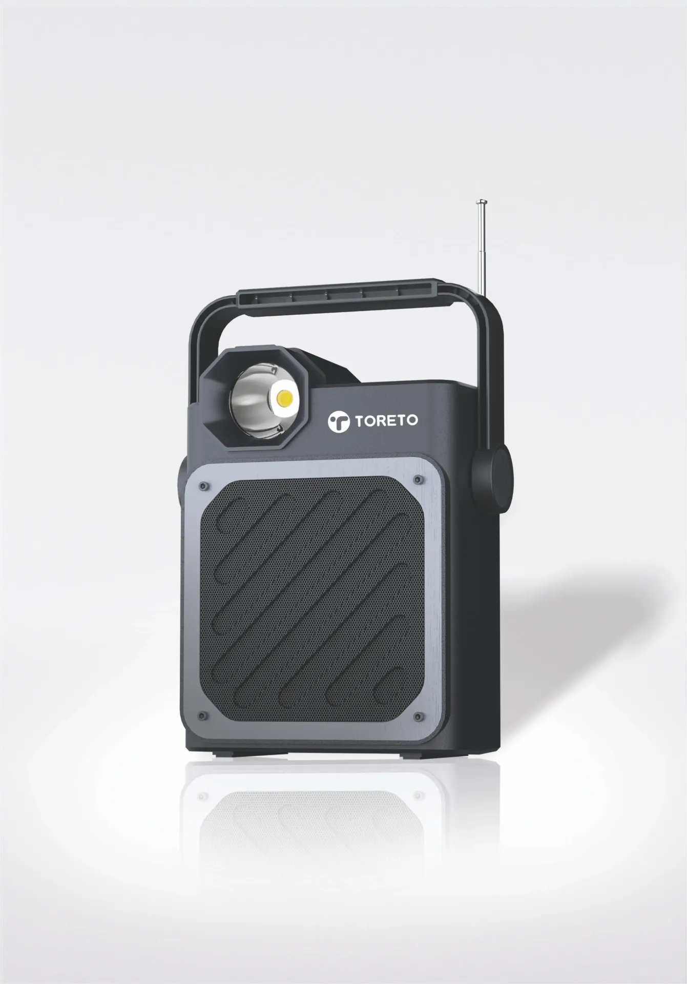 Toreto Solar Beatz Bluetooth Speaker with Solar Charging – 20W Output, Bluetooth 5.3