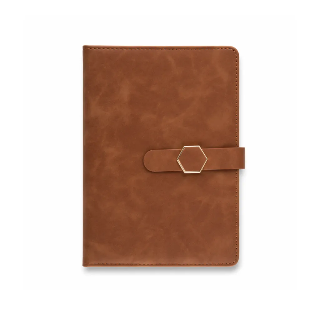 Executive A5 PU Leather Notebook with Magnetic Closure – 192 Pages Premium Planner Journal (Custom Branding Available)