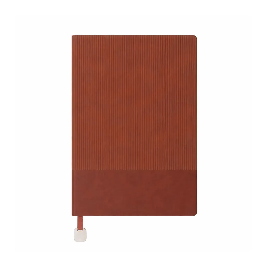 A5 Textured PU Leather Notebook with Bookmark Strap – 192 Pages Premium Diary (Custom Branding Available)