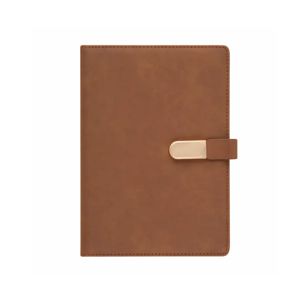 A5 Magnetic Lock Executive Notebook – Premium PU Leather Diary with 192 Pages (Custom Branding Available)