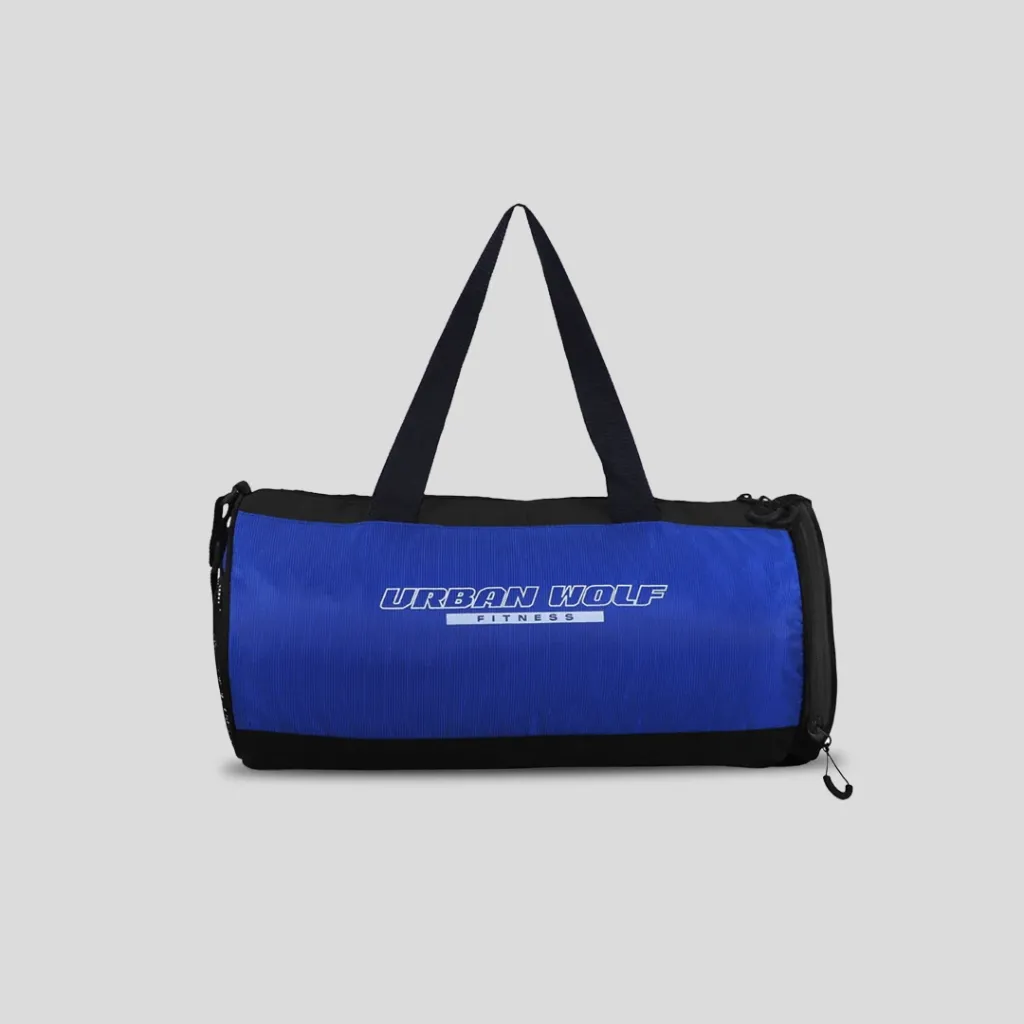 Urban Wolf 26L Gym Duffle Bag | Unisex Black (Blue)