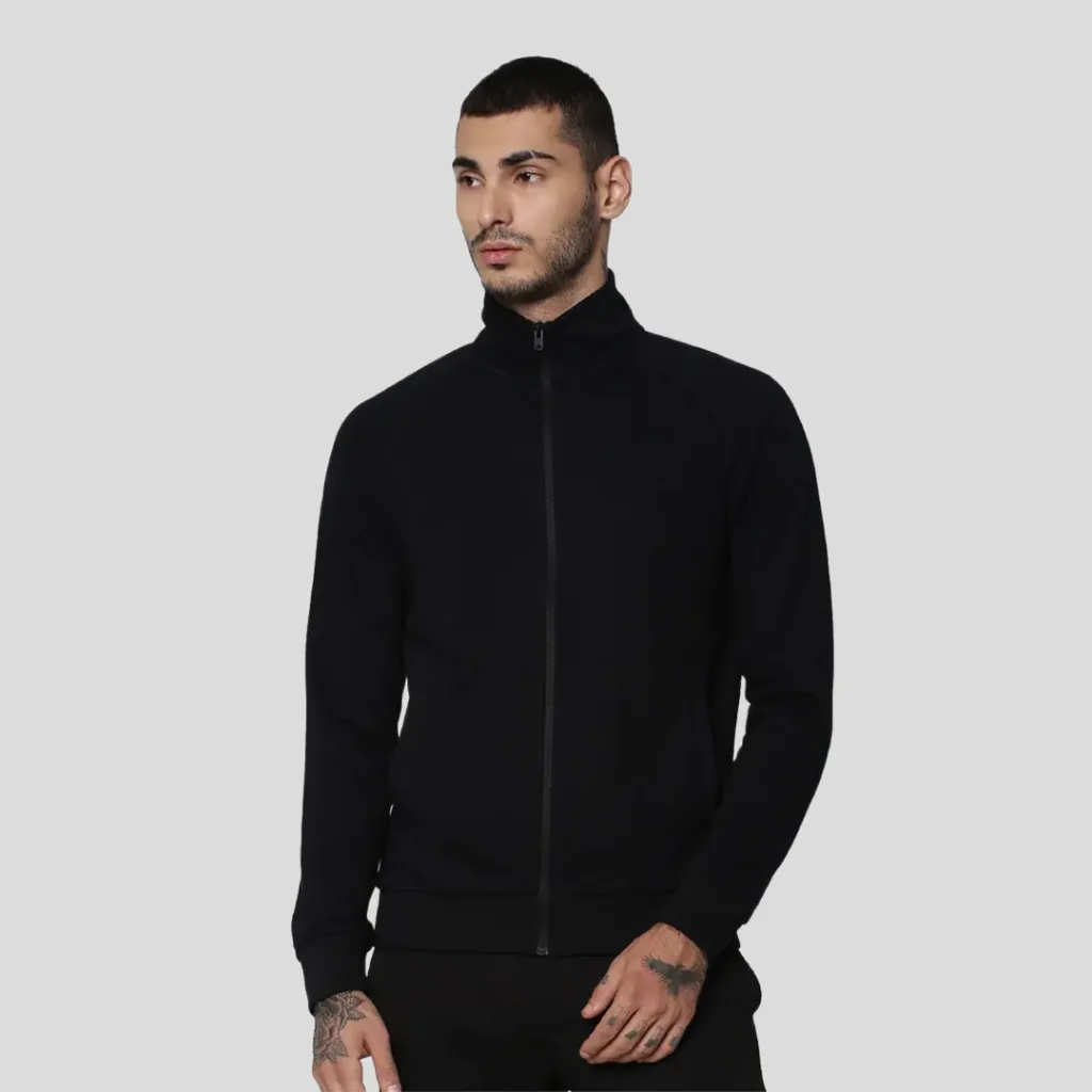 Jack & Jones Austin Jacket – Cotton Blend Zip-Up Jacket, 280 GSM