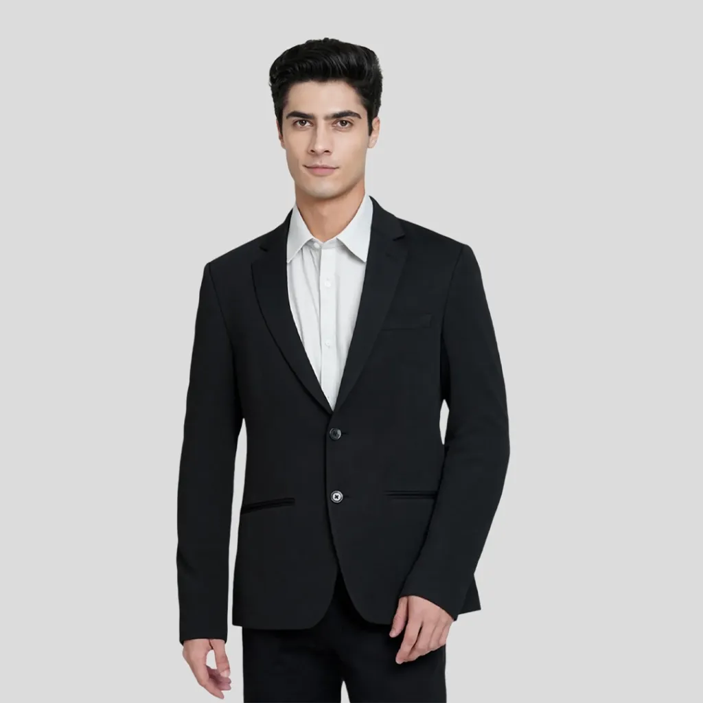 Jack & Jones Daniel Knit Blazer – Polyester Spandex Tailored Fit Blazer