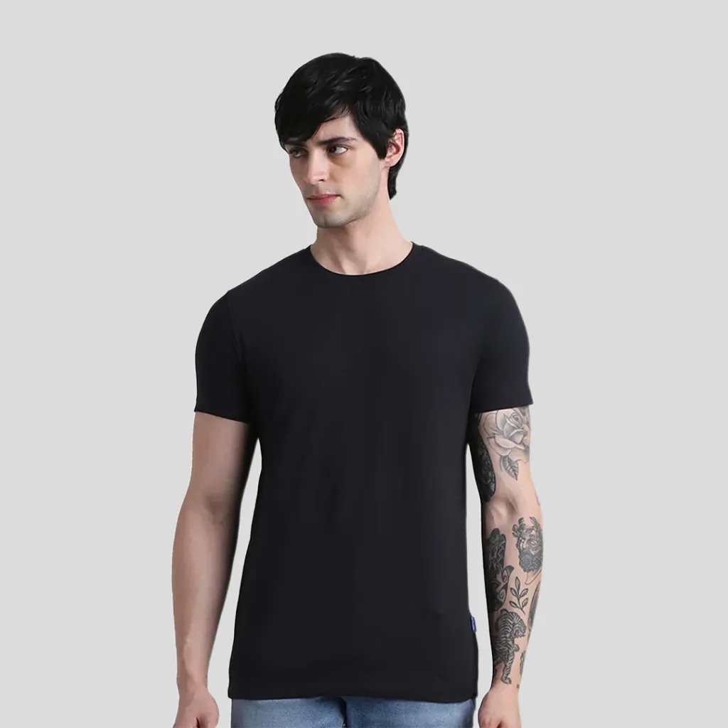 Jack & Jones Joren Round Neck T-Shirt – 100% Cotton, Bio Washed